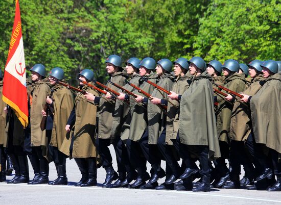 Victory Parade rehearsal in Baltiysk