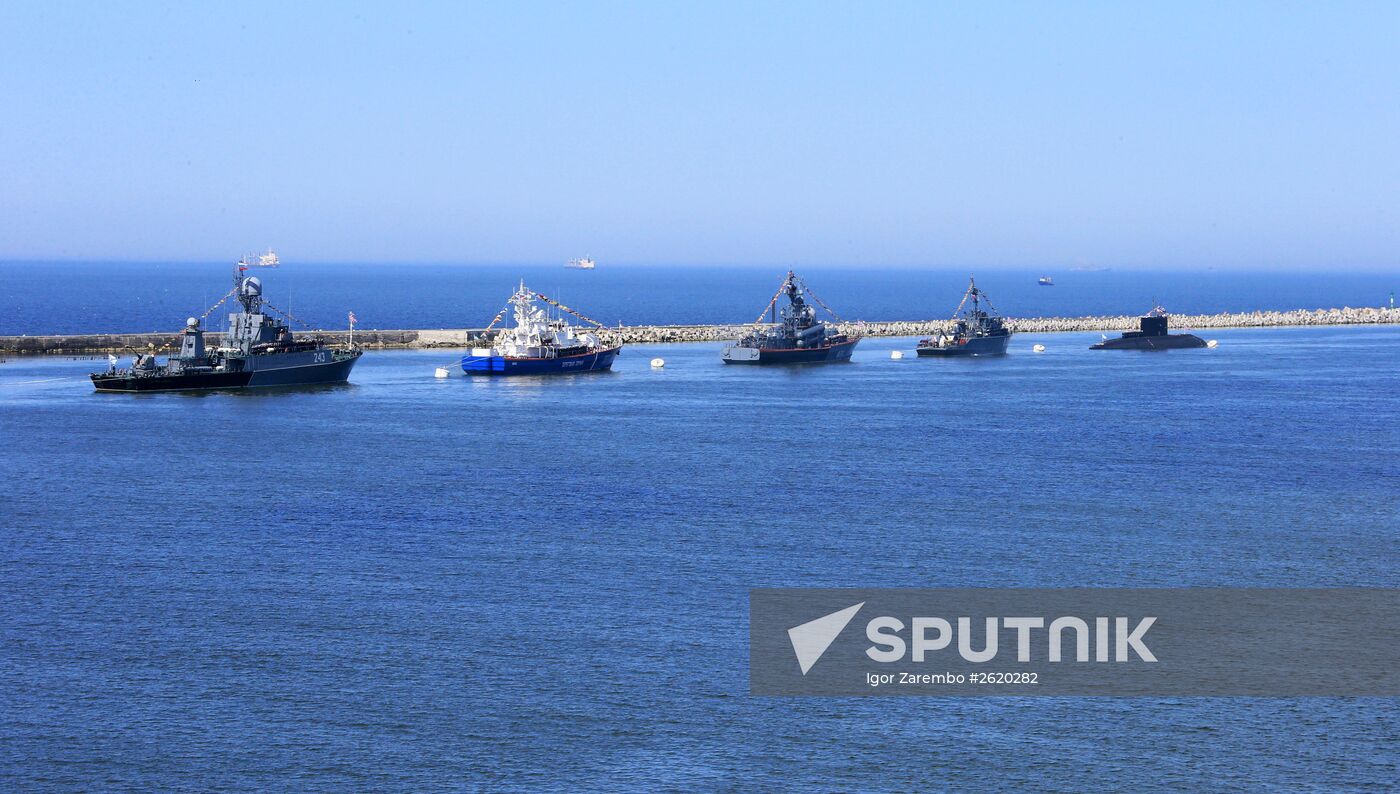 Victory Parade rehearsal in Baltiysk