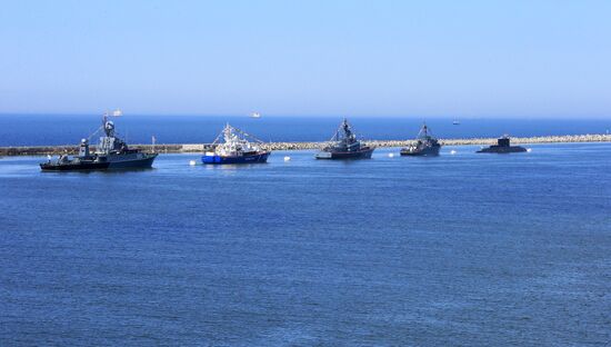 Victory Parade rehearsal in Baltiysk