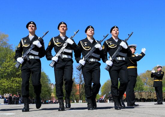 Victory Parade rehearsal in Baltiysk