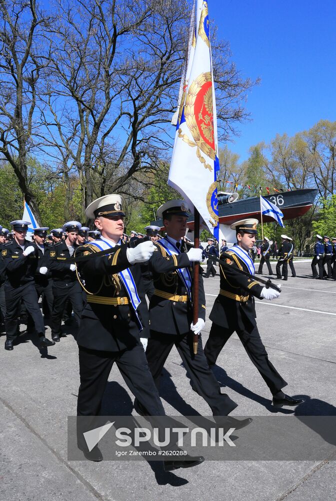 Victory Parade rehearsal in Baltiysk