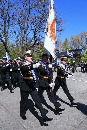 Victory Parade rehearsal in Baltiysk