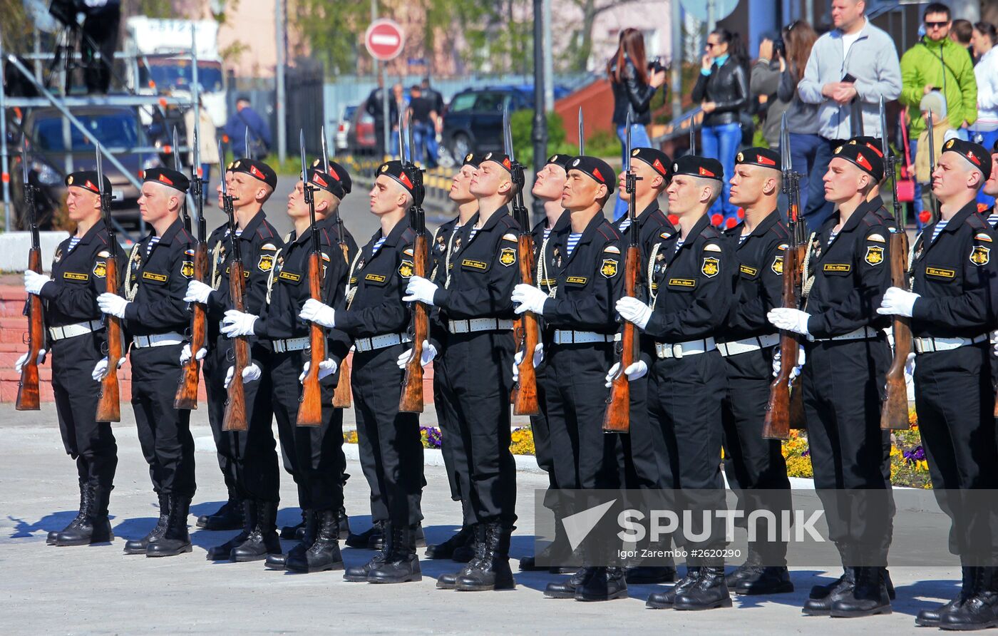 Victory Parade rehearsal in Baltiysk