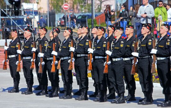 Victory Parade rehearsal in Baltiysk