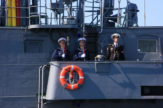 Victory Parade rehearsal in Baltiysk