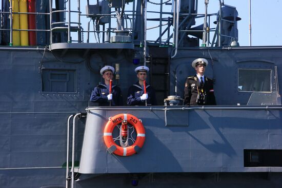 Victory Parade rehearsal in Baltiysk