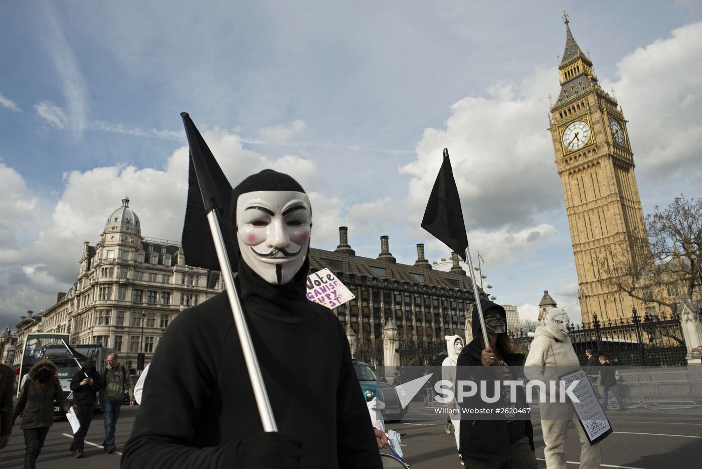 Occupy Democracy picket in London
