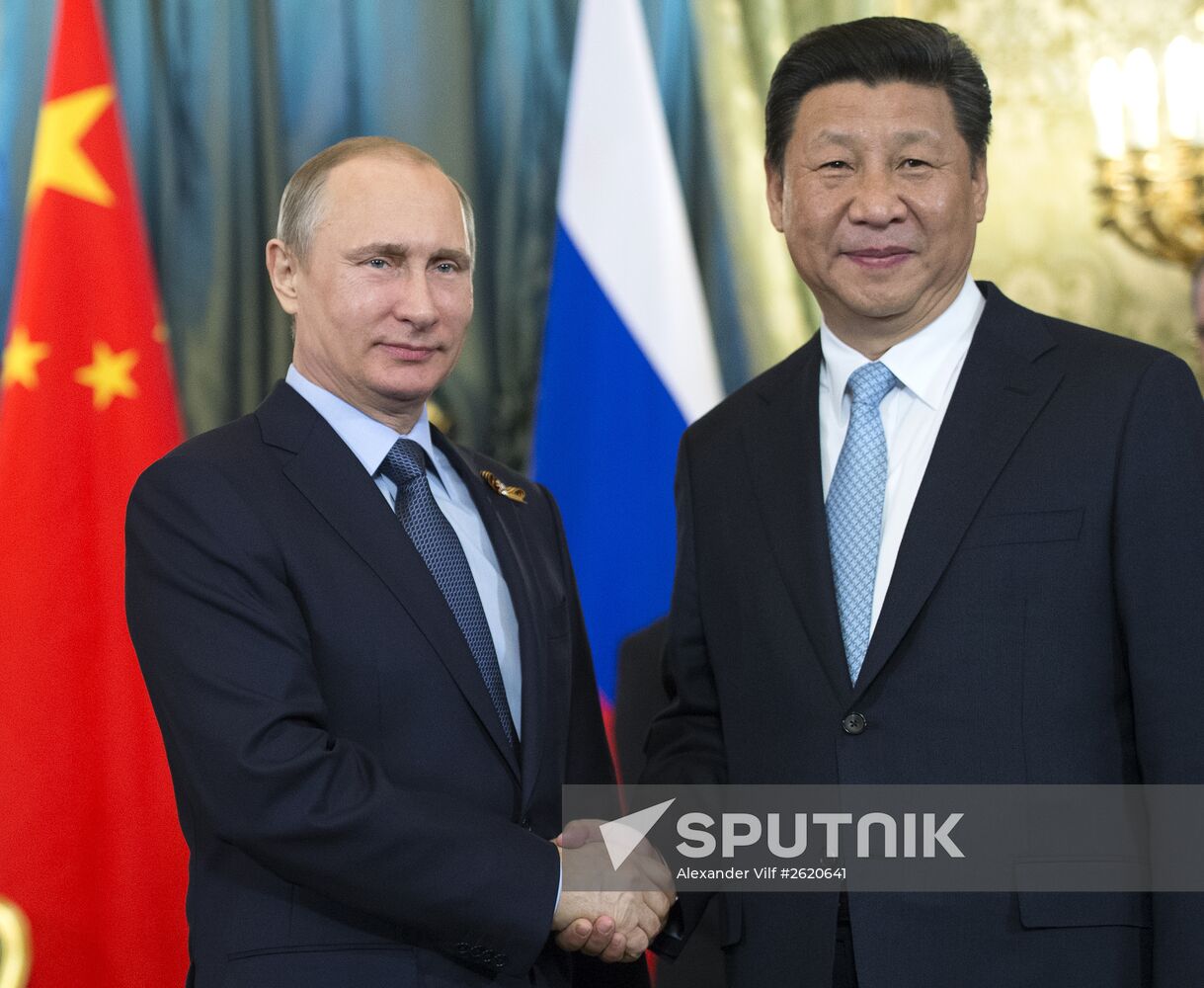 President Vladimir Putin meets with Chinese President Xi Jinping