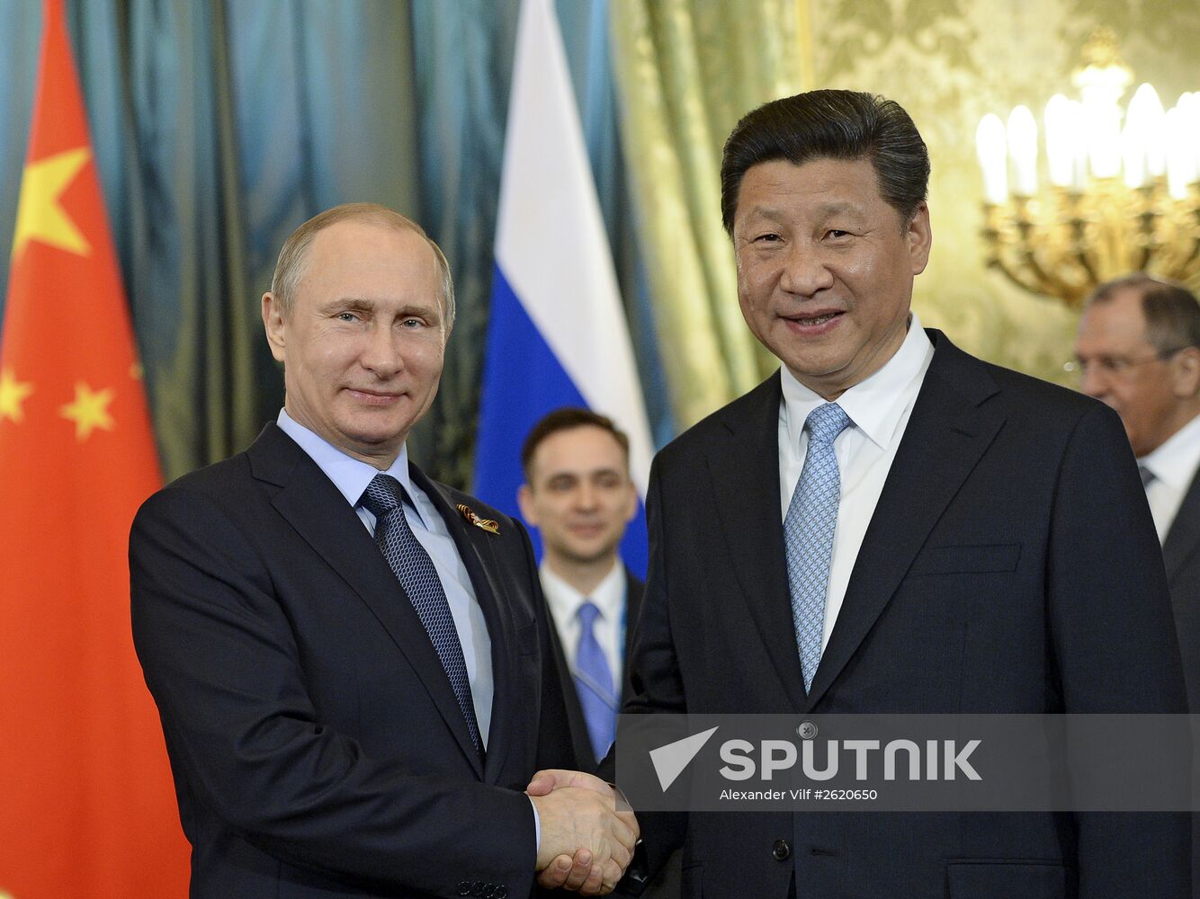 President Vladimir Putin meets with Chinese President Xi Jinping
