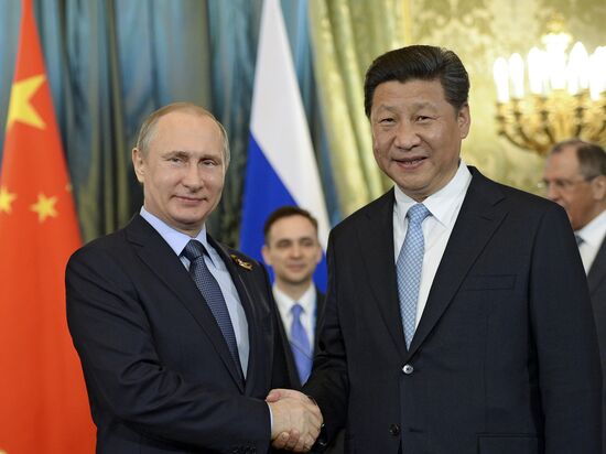President Vladimir Putin meets with Chinese President Xi Jinping