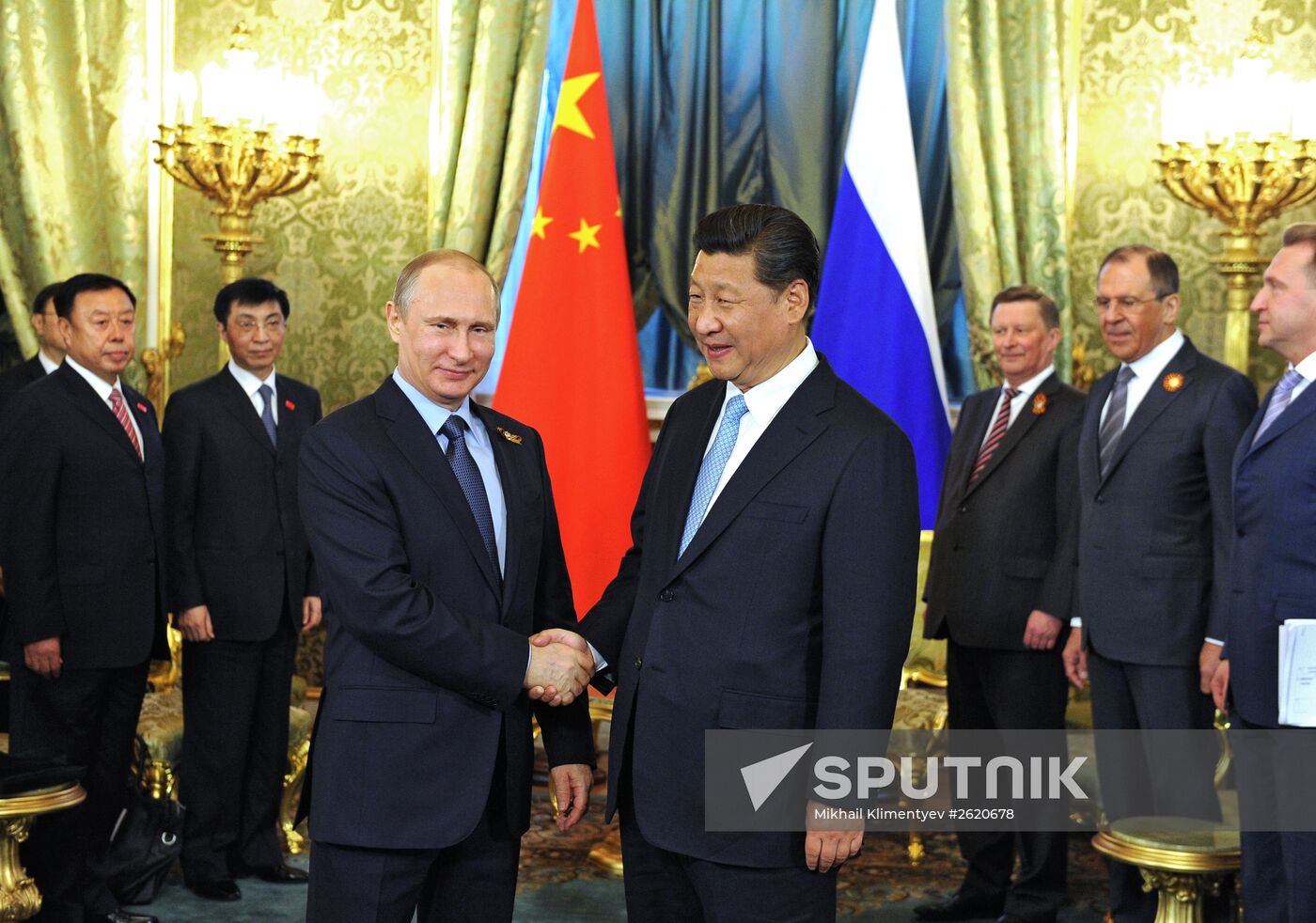 President Vladimir Putin meets with Chinese President Xi Jinping