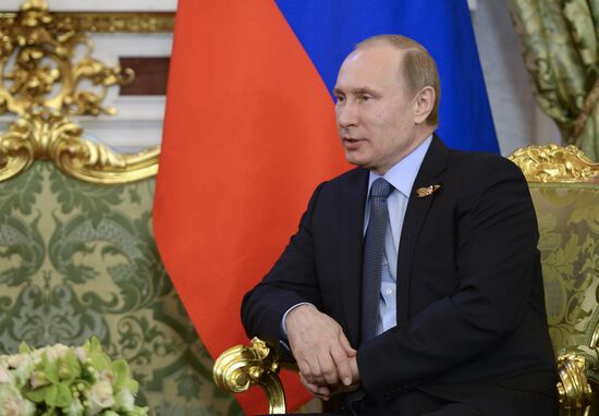 President Vladimir Putin meets with Chinese President Xi Jinping