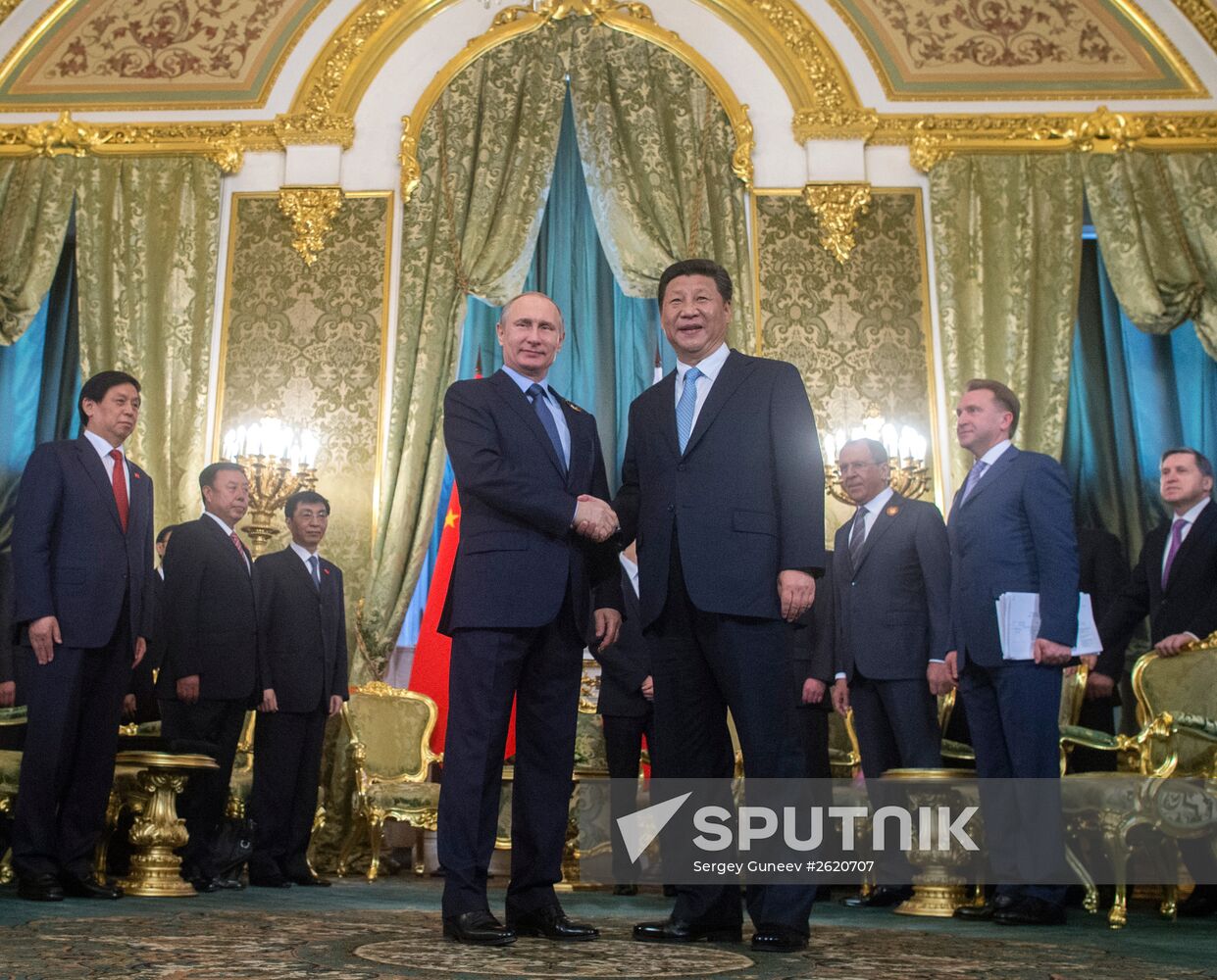 President Vladimir Putin meets with Chinese President Xi Jinping