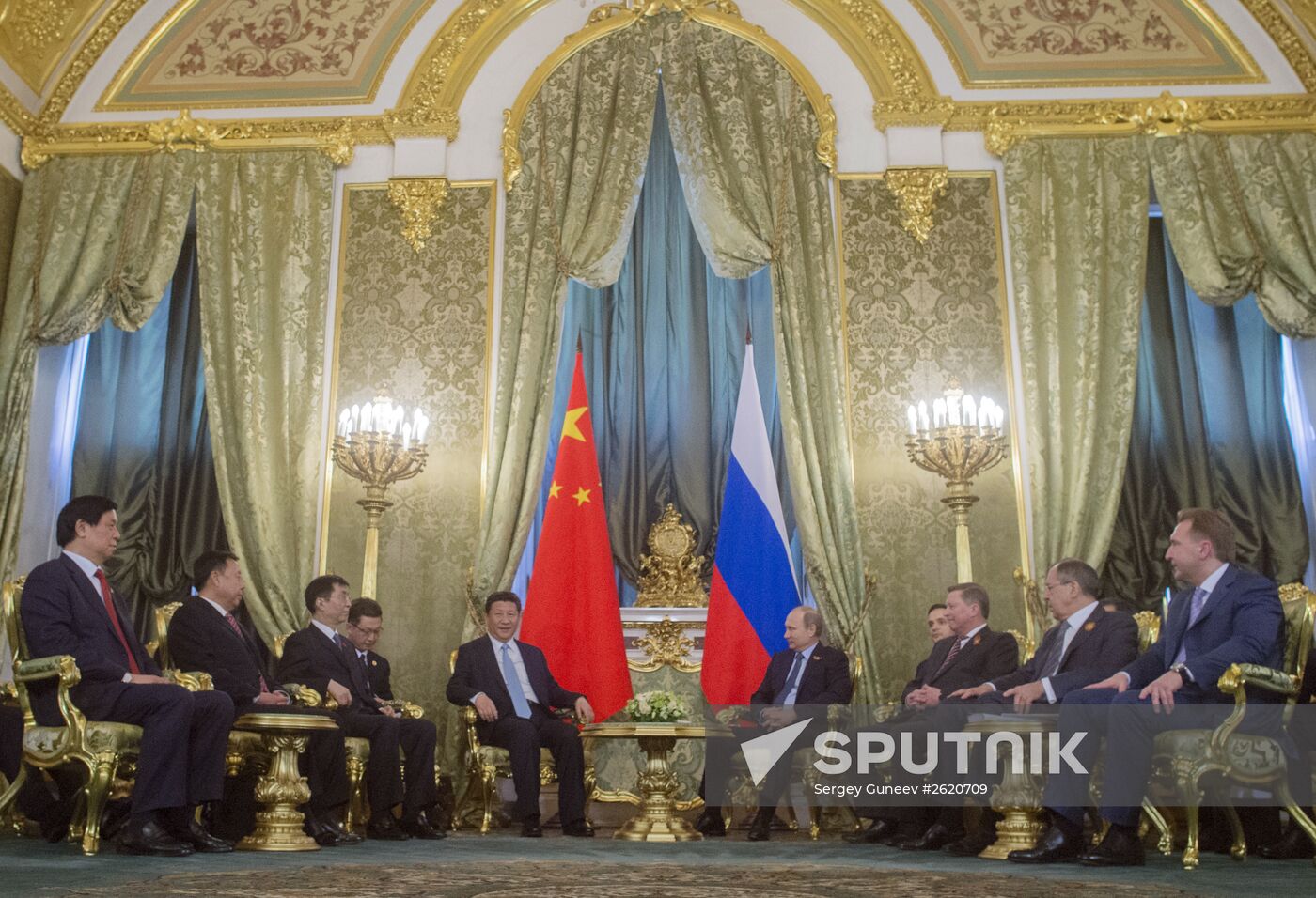 President Vladimir Putin meets with Chinese President Xi Jinping