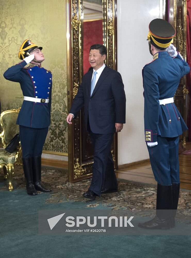 President Vladimir Putin meets with Chinese President Xi Jinping