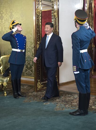 President Vladimir Putin meets with Chinese President Xi Jinping