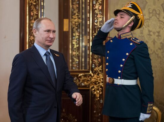 President Vladimir Putin meets with Chinese President Xi Jinping