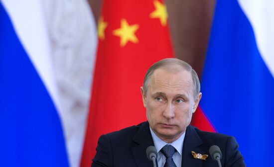 President Vladimir Putin meets with Chinese President Xi Jinping