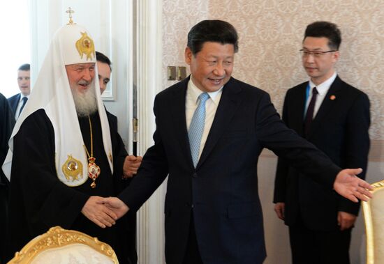 Patriarch Kirill of Moscow and All Russia meets with Chinese President Xi Jinping