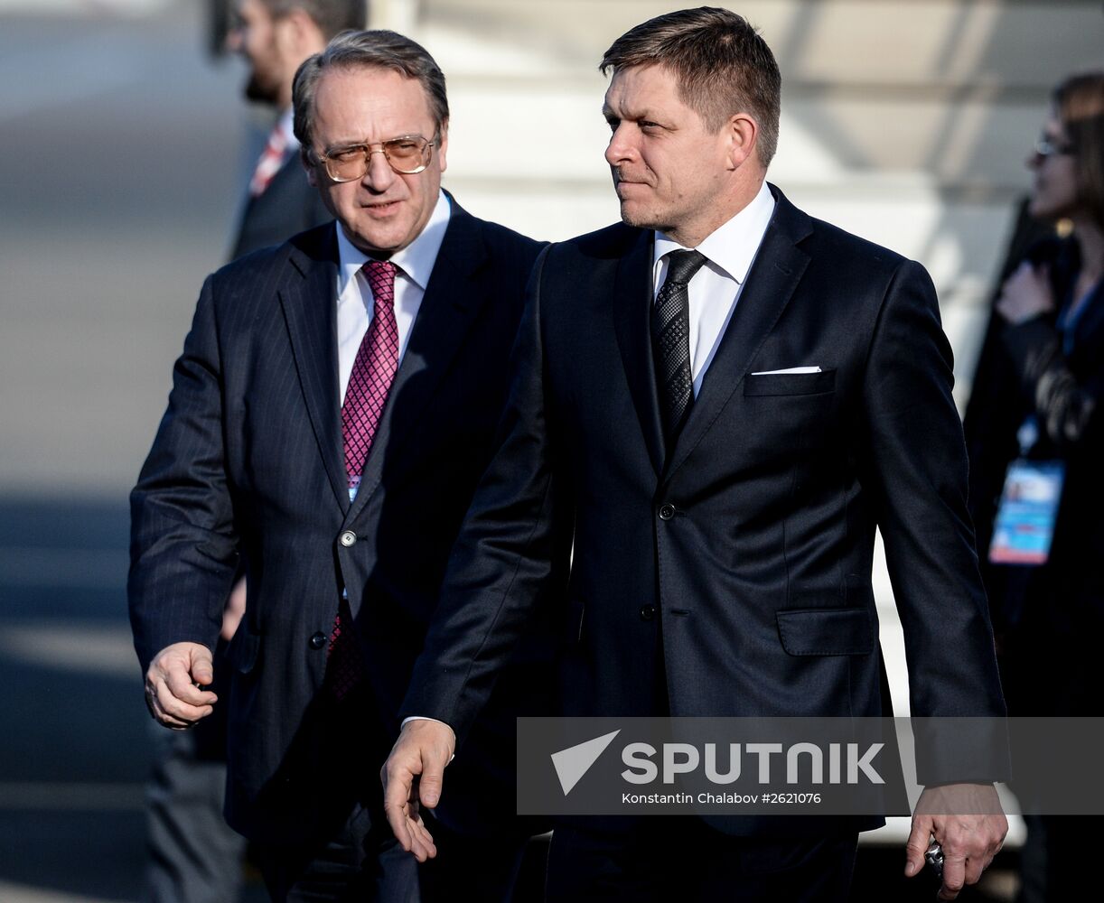 Prime Minister of Slovakia Robert Fico arrives in Moscow