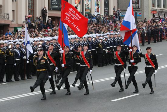 Victory Day parade in Vladivostok