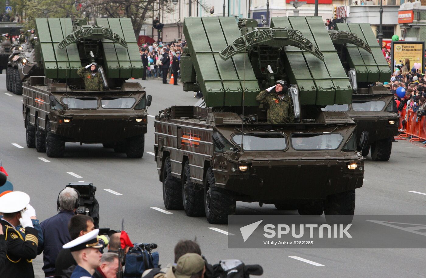 Victory Day parade in Vladivostok