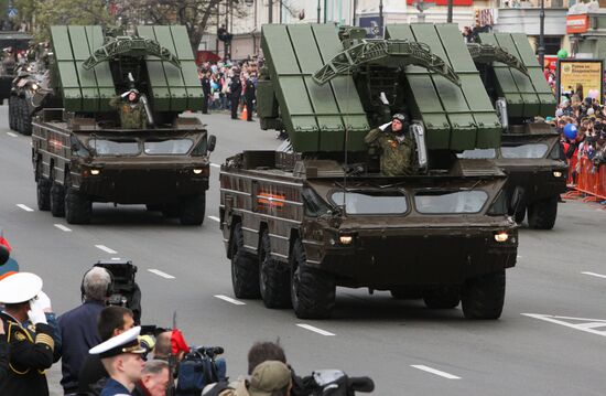Victory Day parade in Vladivostok