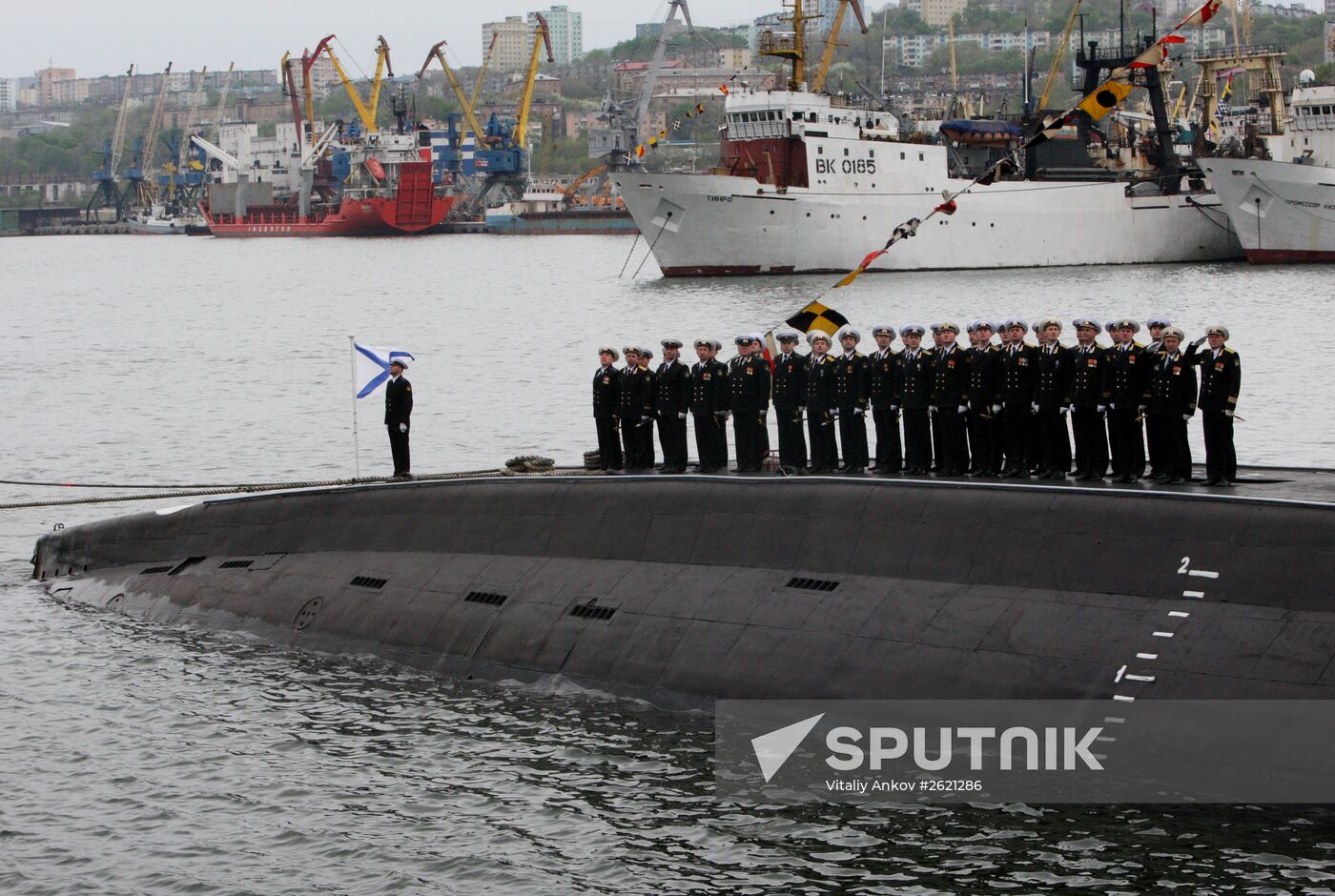 Victory Day parade in Vladivostok
