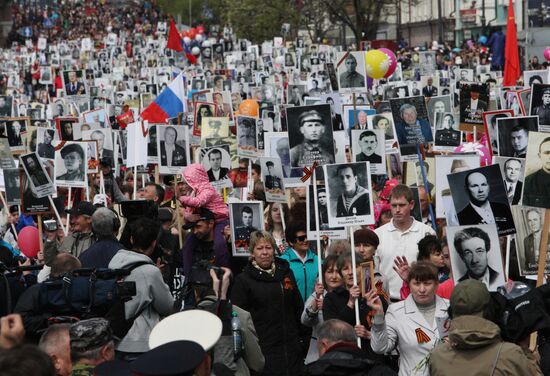 Victory Day parade in Vladivostok
