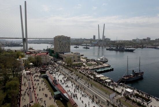 Victory Day parade in Vladivostok
