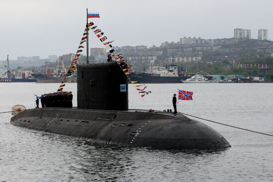 Victory Day parade in Vladivostok