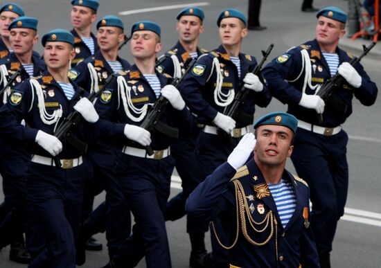 Victory Day parade in Vladivostok