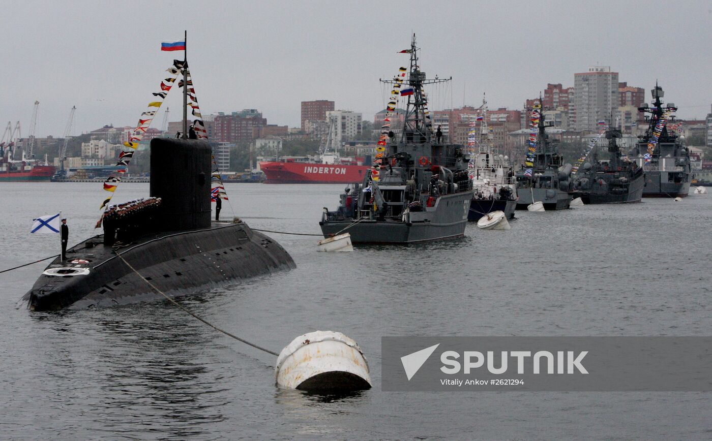 Victory Day parade in Vladivostok
