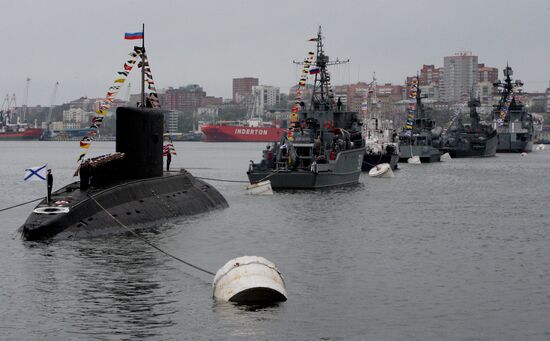 Victory Day parade in Vladivostok