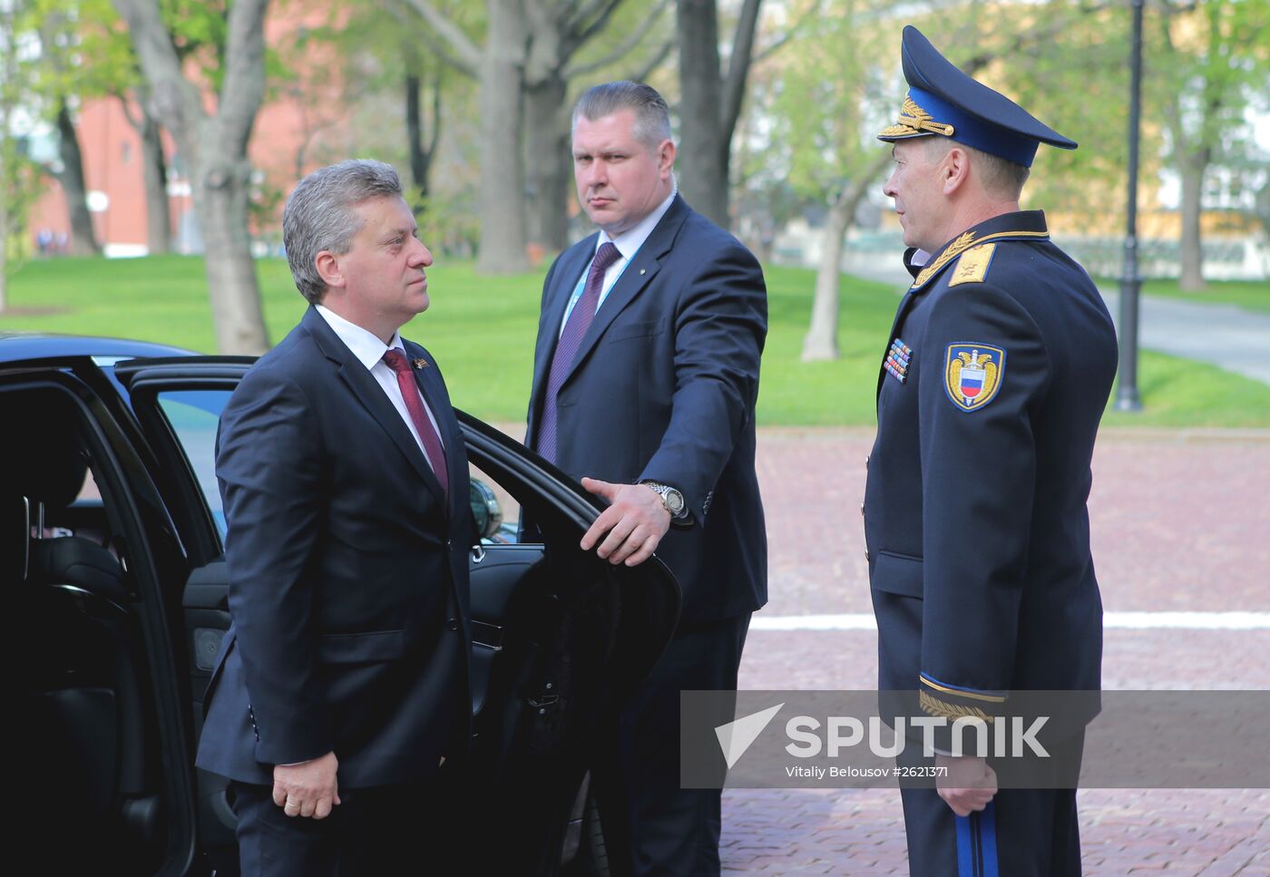 Kremlin Superintendent Sergei Khlebnikov welcomes foreign delegation heads and honorary guests