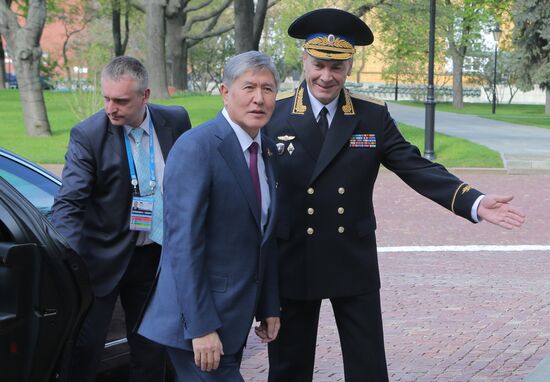 Kremlin Superintendent Sergei Khlebnikov welcomes foreign delegation heads and honorary guests