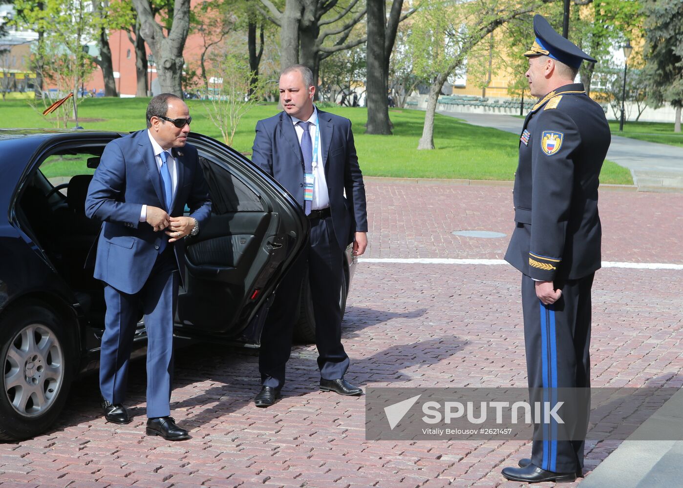 Kremlin Superintendent Sergei Khlebnikov welcomes foreign delegation heads and honorary guests