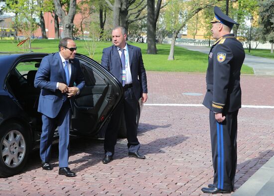 Kremlin Superintendent Sergei Khlebnikov welcomes foreign delegation heads and honorary guests