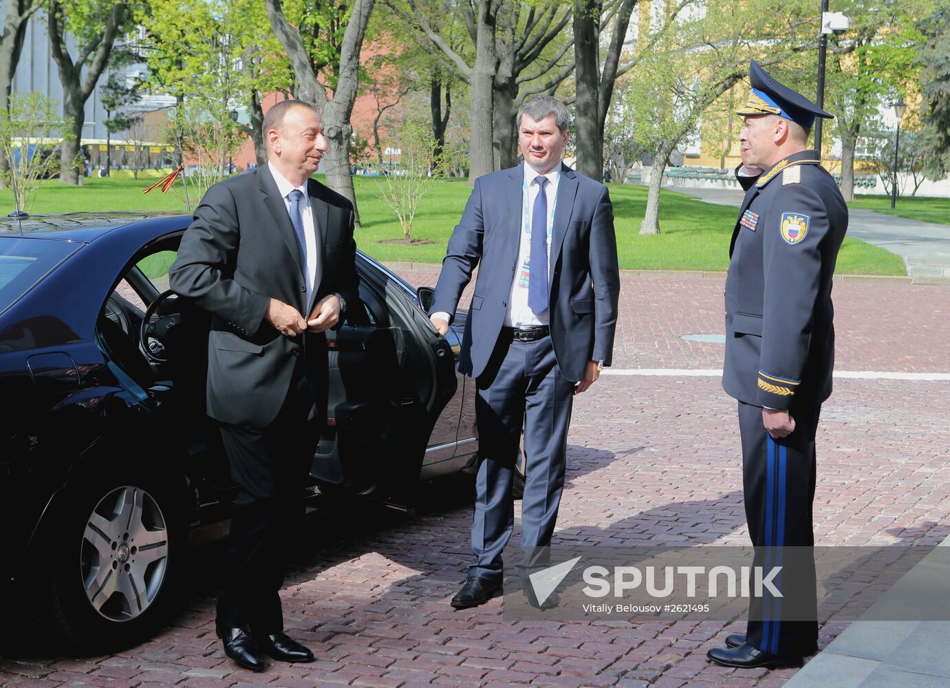Kremlin Superintendent Sergei Khlebnikov welcomes foreign delegation heads and honorary guests