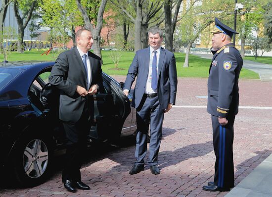 Kremlin Superintendent Sergei Khlebnikov welcomes foreign delegation heads and honorary guests