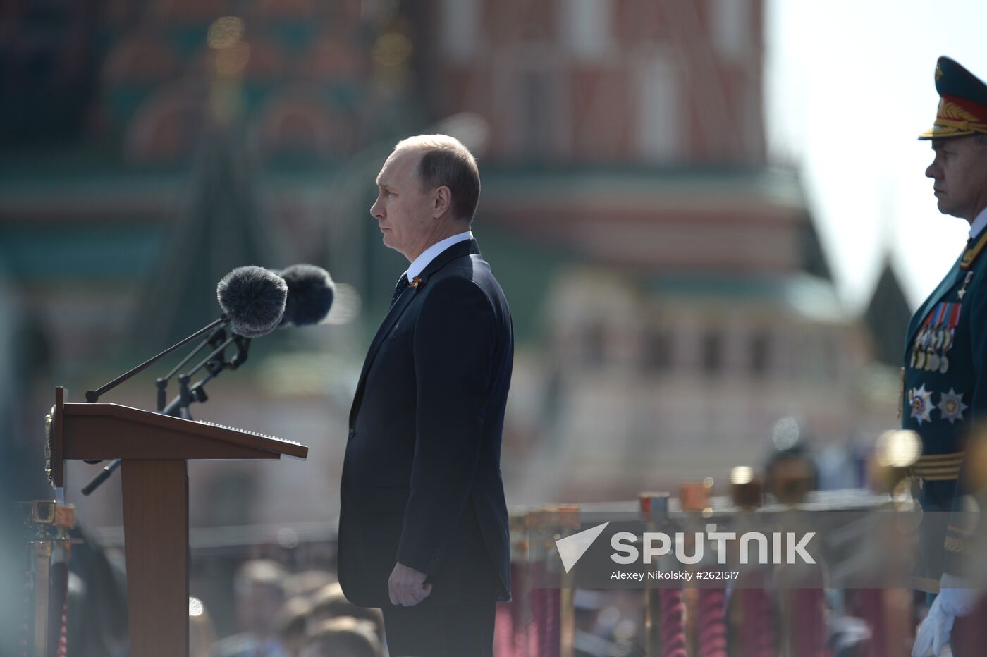 Vladimir Putin attends military parade to mark 70th anniversary of Victory in 1941-1945 Great Patriotic War