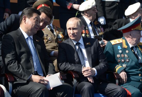 President Putin at military parade to mark 70th anniversary of Victory in 1941-1945 Great Patriotic War