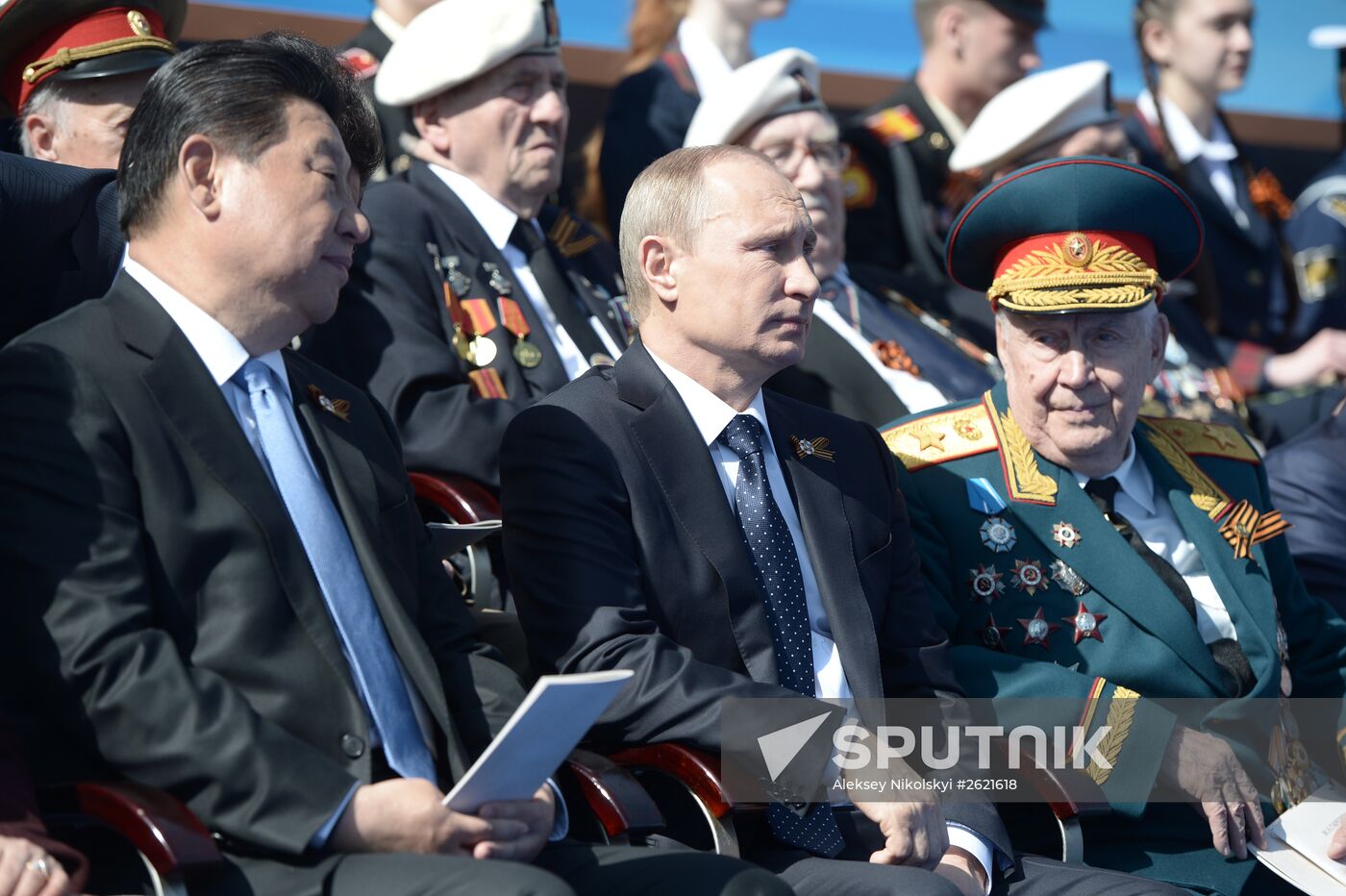 Russian President Putin at military parade marking 70th anniversary of Victory in 1941-1945 Great Patriotic War