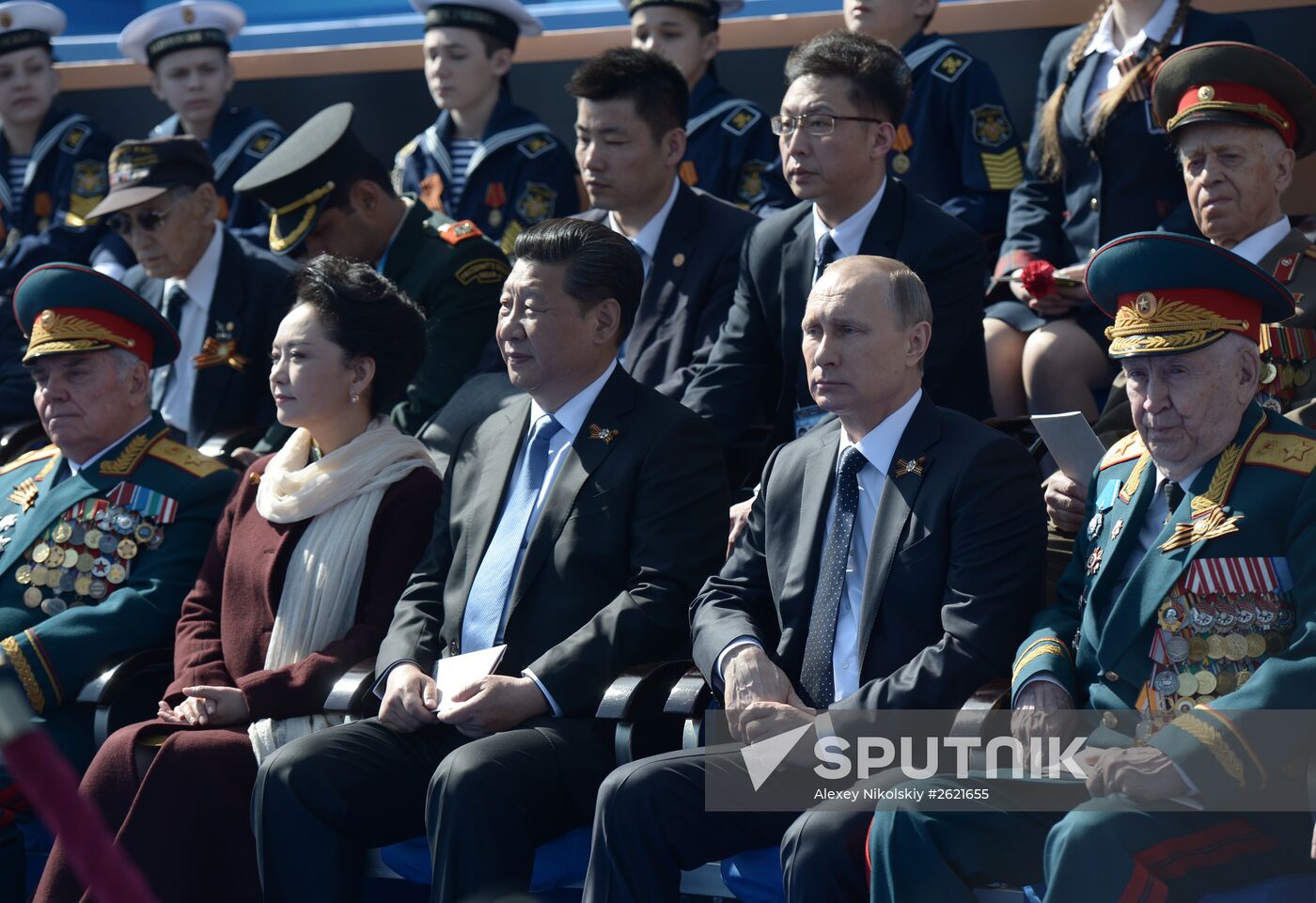 Vladimir Putin attends military parade marking 70th anniversary of Victory in 1941-1945 Great Patriotic War