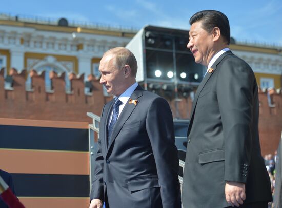 President Putin at military parade to mark 70th anniversary of Victory in 1941-1945 Great Patriotic War