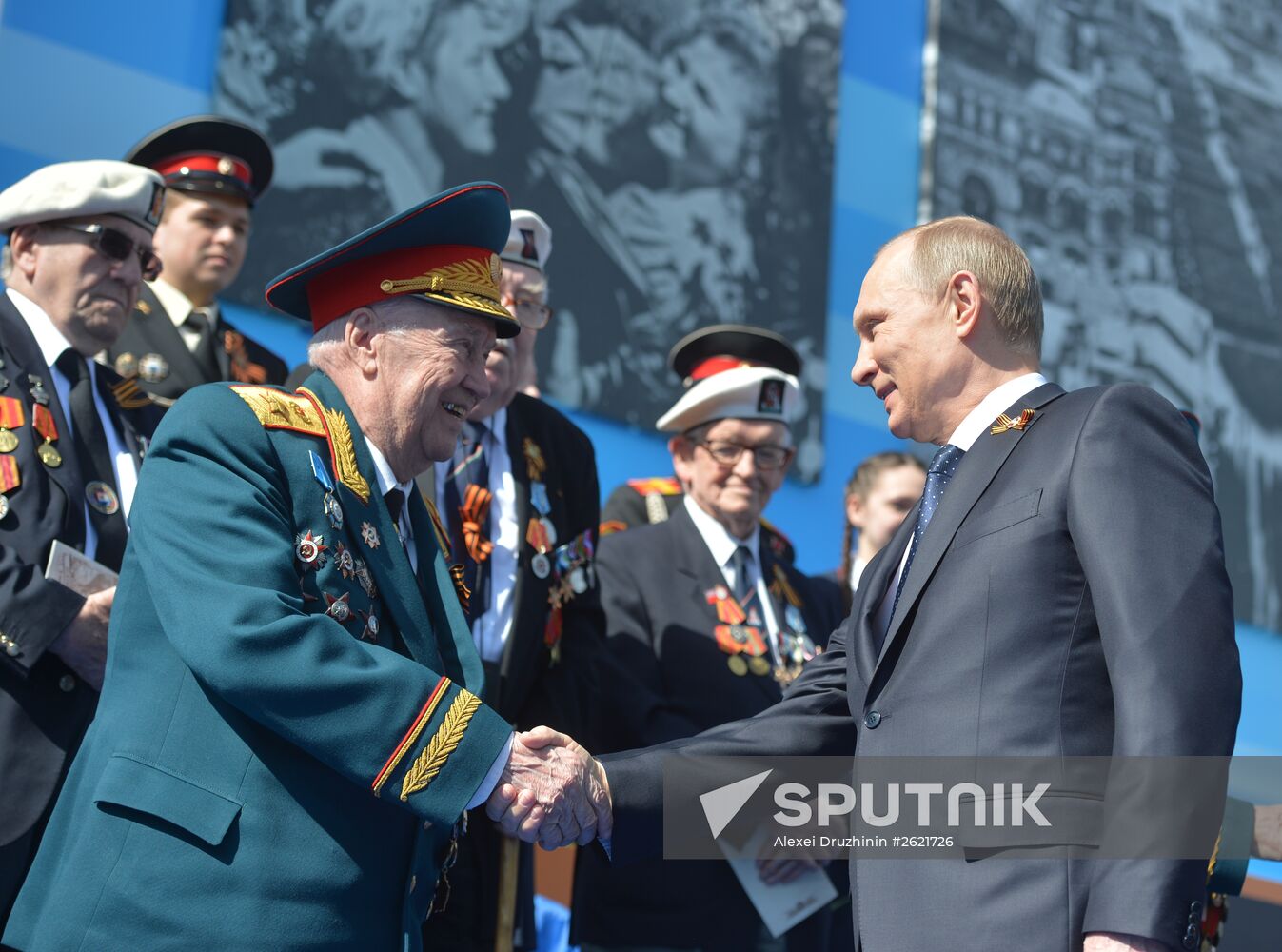 President Putin at military parade to mark 70th anniversary of Victory in 1941-1945 Great Patriotic War