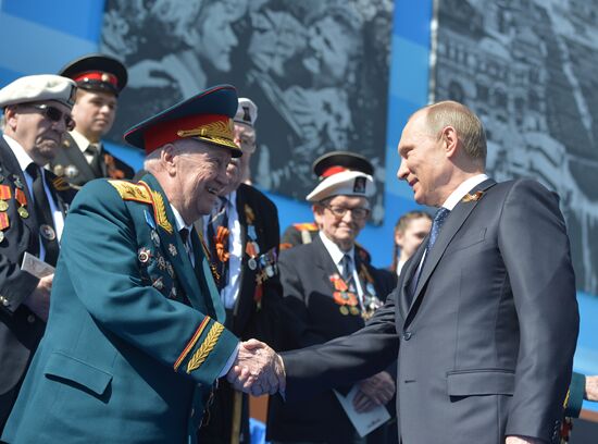 President Putin at military parade to mark 70th anniversary of Victory in 1941-1945 Great Patriotic War