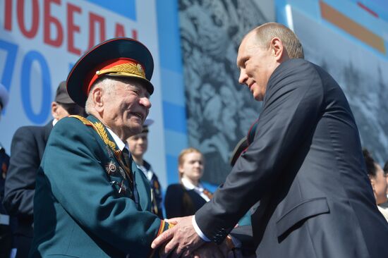 President Putin at military parade