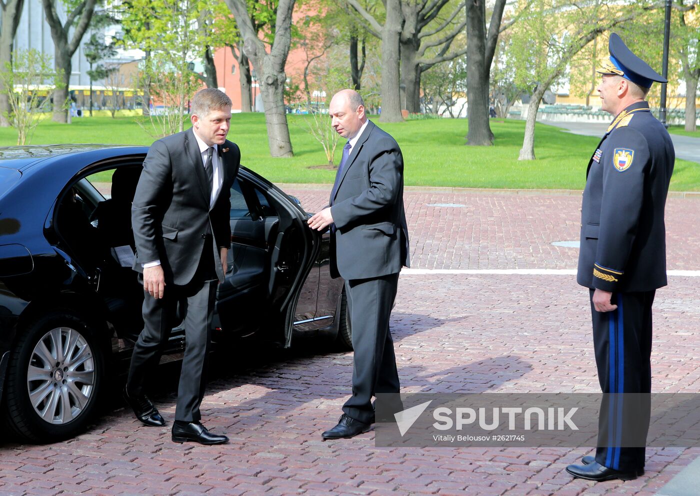 Kremlin Superintendent Sergei Khlebnikov welcomes foreign delegation heads and honorary guests