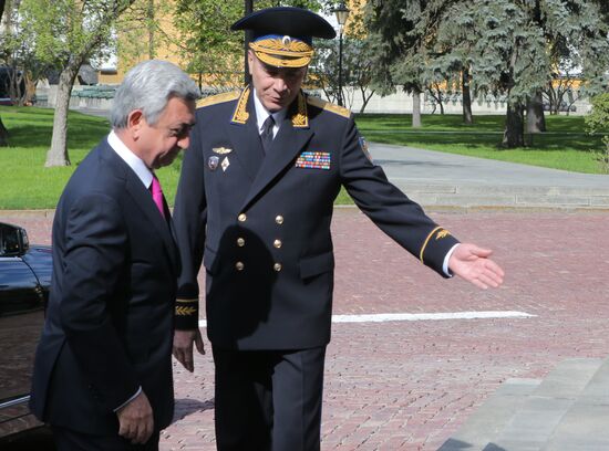 Kremlin Superintendent Sergei Khlebnikov welcomes foreign delegation heads and honorary guests